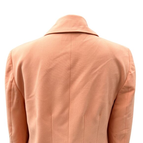 Halogen Single-Breasted Long Sleeve Blazer Business Pockets Peach Pink‎ Women XS - Picture 12 of 13